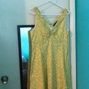 Yellow cotton dress